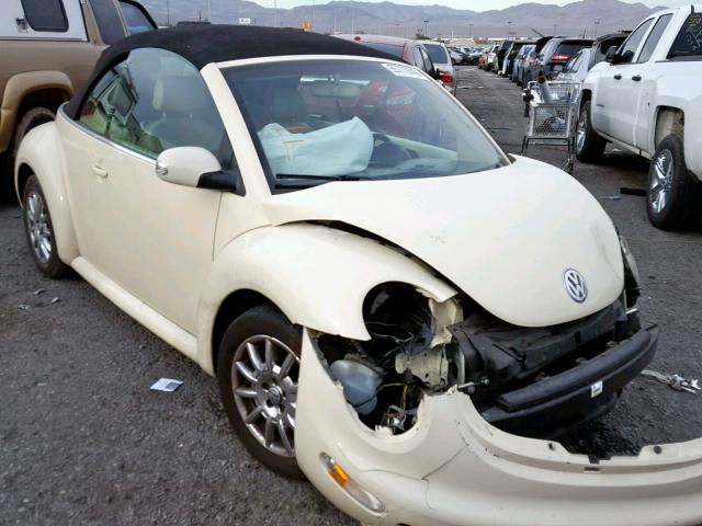 3VWCM31Y35M312144 - 2005 VOLKSWAGEN NEW BEETLE Krem foto 1