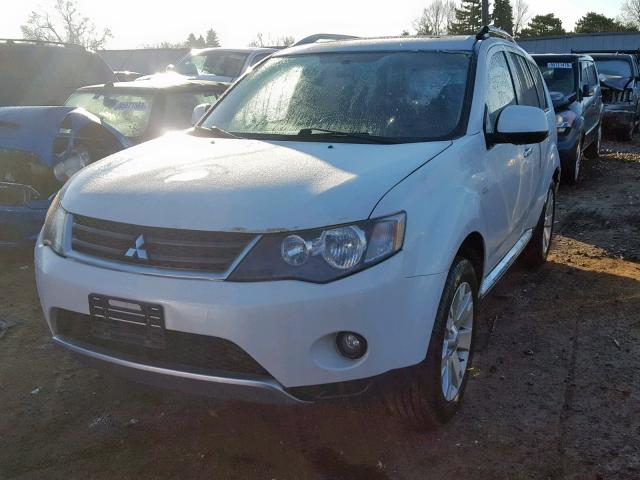 JA4LS31W08Z019760 - 2008 MITSUBISHI OUTLANDER WHITE photo 2