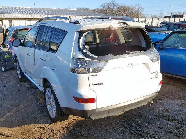 JA4LS31W08Z019760 - 2008 MITSUBISHI OUTLANDER WHITE photo 3