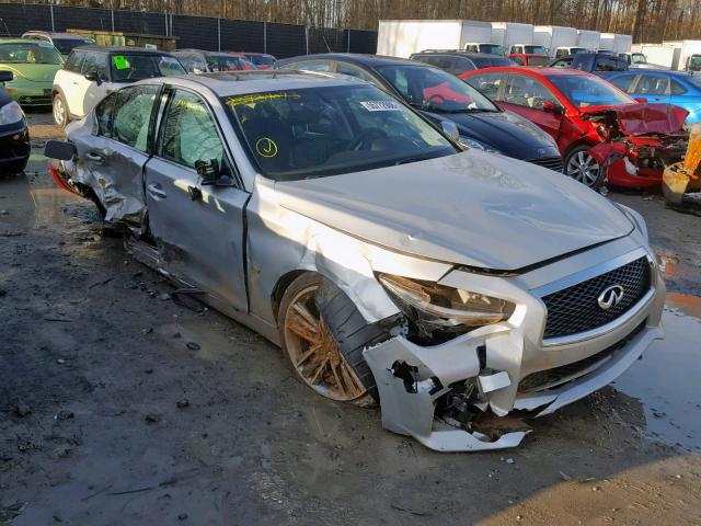 JN1BV7AP7EM675555 - 2014 INFINITI Q50 BASE SILVER photo 1