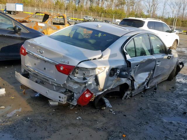 JN1BV7AP7EM675555 - 2014 INFINITI Q50 BASE SILVER photo 4