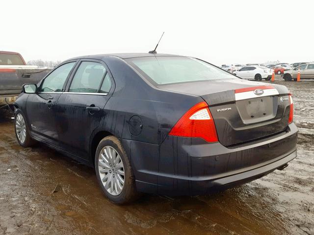 3FADP0L35BR116578 - 2011 FORD FUSION HYB BLACK photo 3