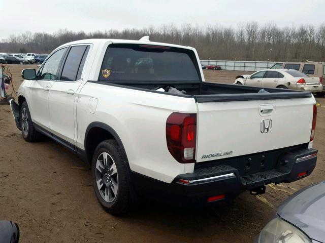 5FPYK2F64JB003272 - 2018 HONDA RIDGELINE WHITE photo 3