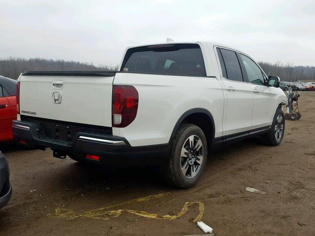 5FPYK2F64JB003272 - 2018 HONDA RIDGELINE WHITE photo 4