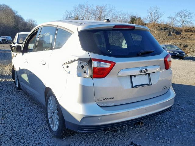 1FADP5BU9DL545425 - 2013 FORD C-MAX SEL SILVER photo 3