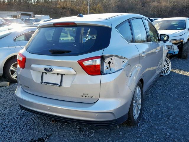 1FADP5BU9DL545425 - 2013 FORD C-MAX SEL SILVER photo 4