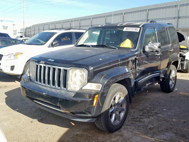 1J8GP58K18W119920 - 2008 JEEP LIBERTY LI BLACK photo 2