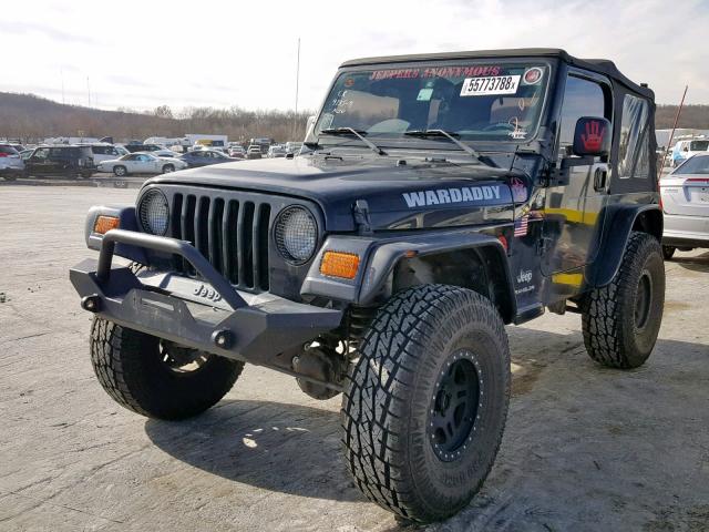 1J4FA39S55P358832 - 2005 JEEP WRANGLER X BLACK photo 2