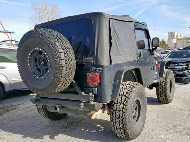 1J4FA39S55P358832 - 2005 JEEP WRANGLER X BLACK photo 4