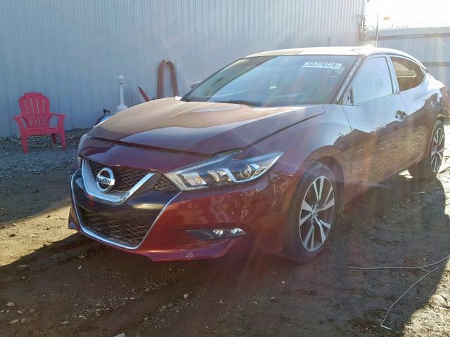 1N4AA6AP2HC402862 - 2017 NISSAN MAXIMA 3.5 RED photo 2