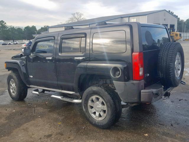 5GTDN13EX78219746 - 2007 HUMMER H3 BLACK photo 3