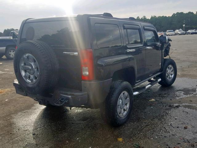 5GTDN13EX78219746 - 2007 HUMMER H3 BLACK photo 4