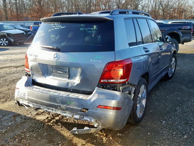 WDCGG8JB9FG378496 - 2015 MERCEDES-BENZ GLK 350 4M SILVER photo 4