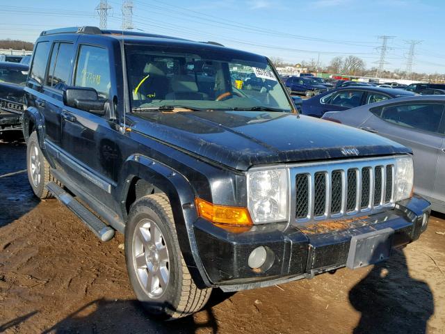 1J8HG68207C632070 - 2007 JEEP COMMANDER BLACK photo 1
