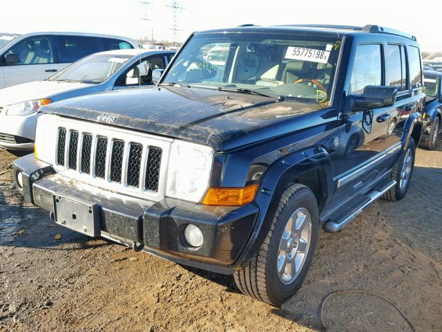 1J8HG68207C632070 - 2007 JEEP COMMANDER BLACK photo 2