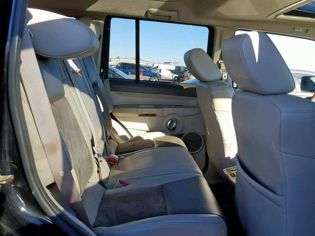 1J8HG68207C632070 - 2007 JEEP COMMANDER BLACK photo 6