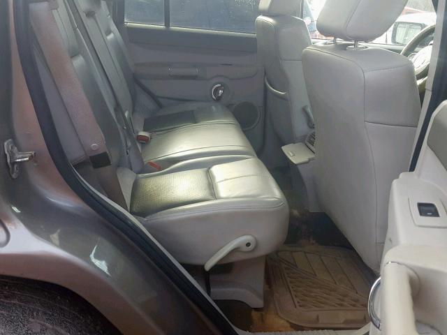 1J8HG58N96C169929 - 2006 JEEP COMMANDER GOLD photo 6