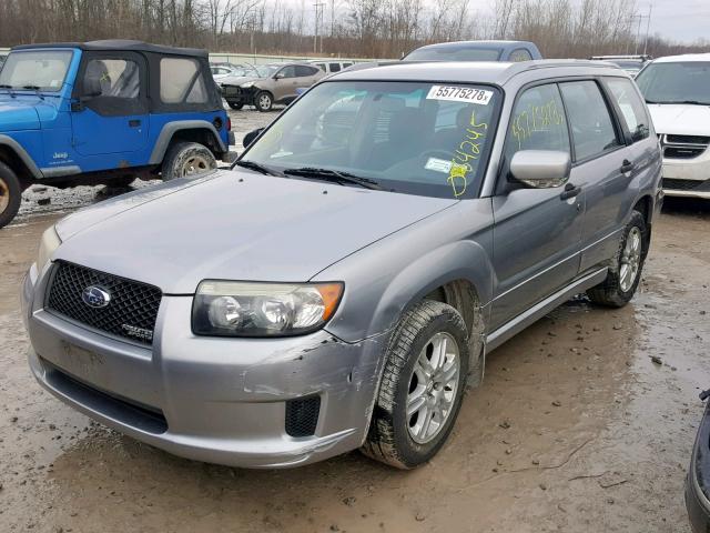 JF1SG66658H718407 - 2008 SUBARU FORESTER S SILVER photo 2