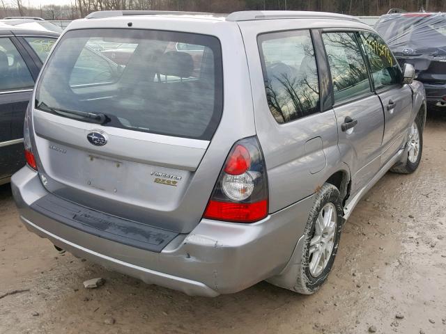 JF1SG66658H718407 - 2008 SUBARU FORESTER S SILVER photo 4