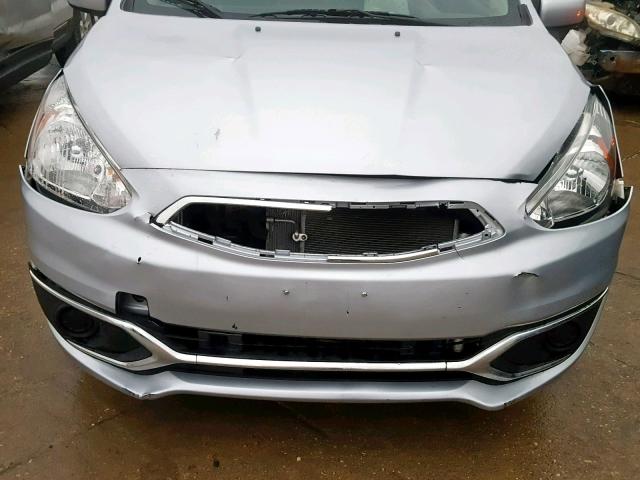 ML32A3HJ1HH018396 - 2017 MITSUBISHI MIRAGE ES SILVER photo 9