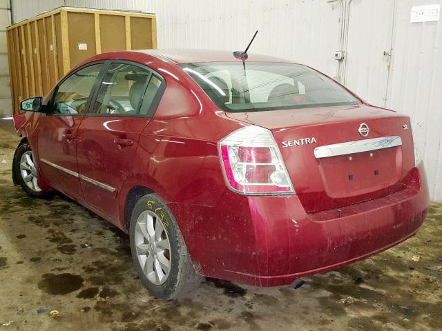 3N1AB6AP1AL661685 - 2010 NISSAN SENTRA 2.0 RED photo 3