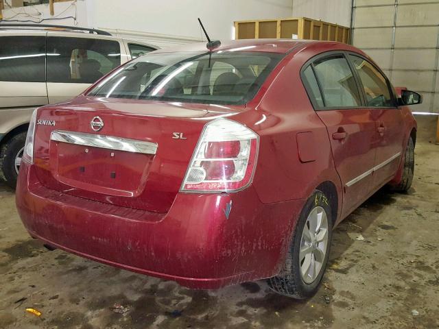 3N1AB6AP1AL661685 - 2010 NISSAN SENTRA 2.0 RED photo 4