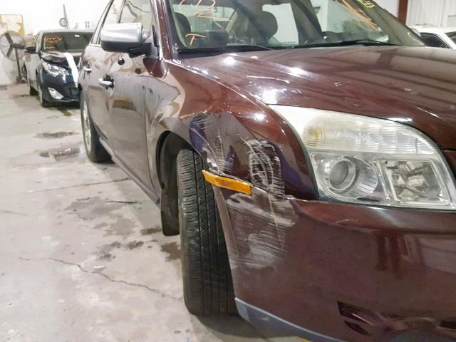 1MEHM42W59G634214 - 2009 MERCURY SABLE PREM MAROON photo 9