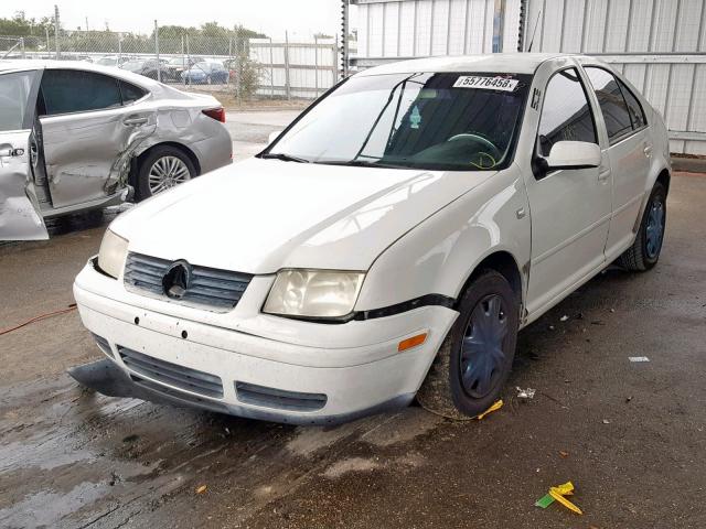 3VWSC29M4XM017955 - 1999 VOLKSWAGEN JETTA GLS WHITE photo 2