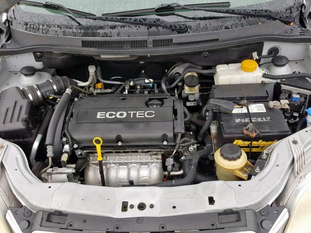 KL1TD66E89B317704 - 2009 CHEVROLET AVEO LS SILVER photo 7