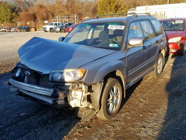 JF1SG66608H721330 - 2008 SUBARU FORESTER S GRAY photo 2