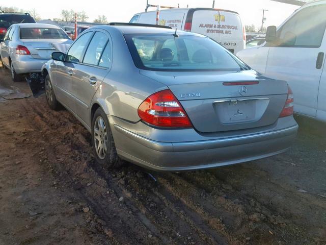 WDBUF65J53A164748 - 2003 MERCEDES-BENZ E 320 SILVER photo 3