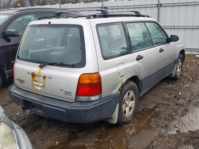 JF1SF6358YG717532 - 2000 SUBARU FORESTER L SILVER photo 4