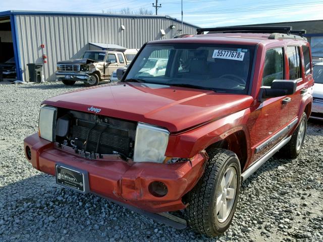 1J8HG48K66C330673 - 2006 JEEP COMMANDER Qırmızı foto 2