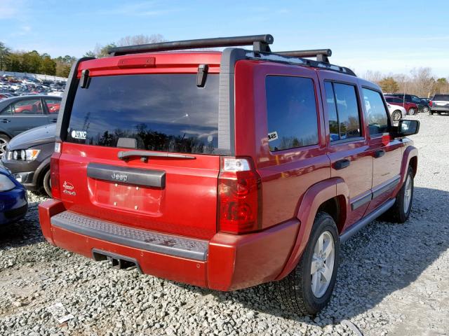 1J8HG48K66C330673 - 2006 JEEP COMMANDER Qırmızı foto 4