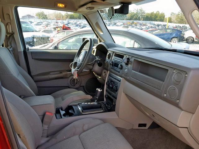 1J8HG48K66C330673 - 2006 JEEP COMMANDER Qırmızı foto 5
