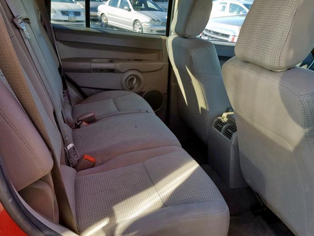 1J8HG48K66C330673 - 2006 JEEP COMMANDER Qırmızı foto 6