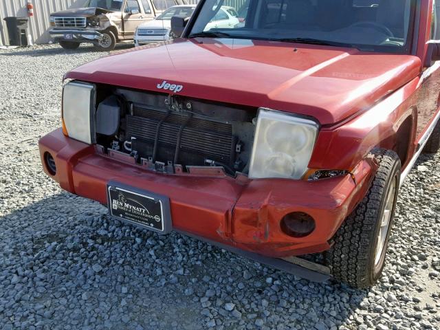 1J8HG48K66C330673 - 2006 JEEP COMMANDER Qırmızı foto 9