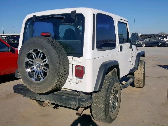 1J4FY19S2XP419346 - 1999 JEEP WRANGLER / WHITE photo 4