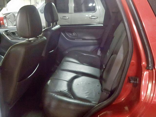 4F2CZ96195KM13182 - 2005 MAZDA TRIBUTE S BURGUNDY photo 6