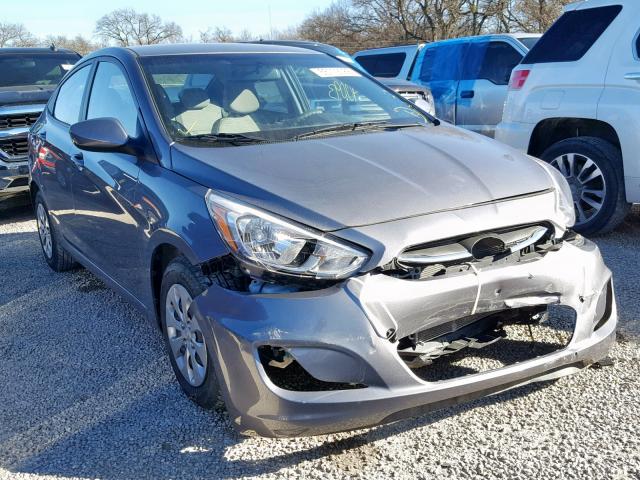 KMHCT4AE5HU223382 - 2017 HYUNDAI ACCENT SE GRAY photo 1