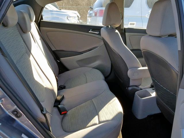 KMHCT4AE5HU223382 - 2017 HYUNDAI ACCENT SE GRAY photo 6