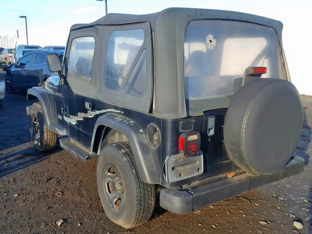 1J4FY29P0WP806557 - 1998 JEEP WRANGLER / BLACK photo 3