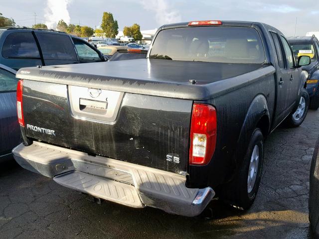 1N6AD09U87C466750 - 2007 NISSAN FRONTIER C BLACK photo 4