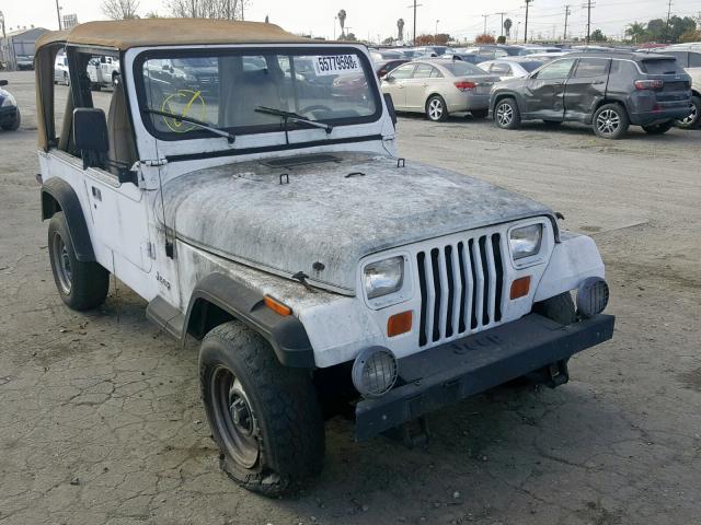 2J4FY29SXMJ139706 - 1991 JEEP WRANGLER / WHITE photo 1