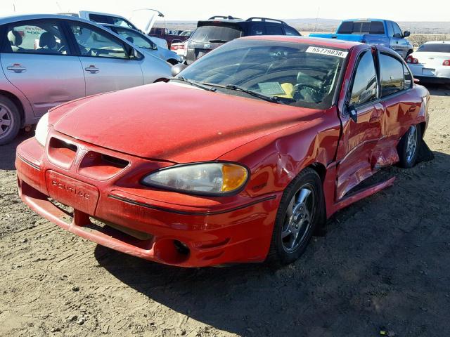 1G2NW52E23C226123 - 2003 PONTIAC GRAND AM G RED photo 2