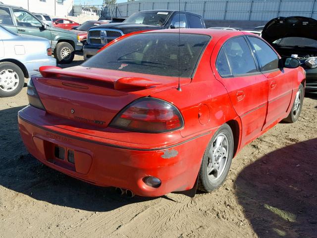 1G2NW52E23C226123 - 2003 PONTIAC GRAND AM G RED photo 4