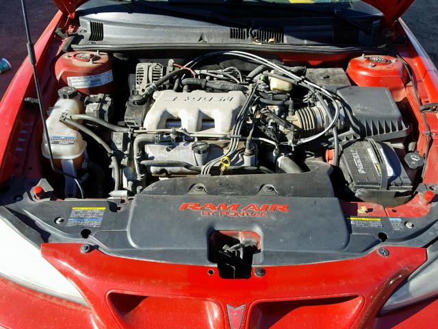 1G2NW52E23C226123 - 2003 PONTIAC GRAND AM G RED photo 7