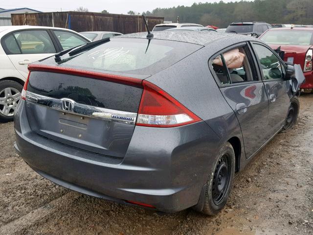 JHMZE2H58CS004051 - 2012 HONDA INSIGHT LX GRAY photo 4