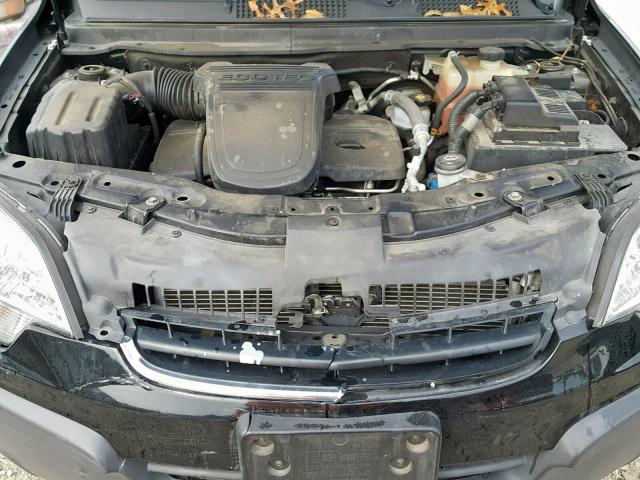 3GSCL33P68S650989 - 2008 SATURN VUE XE BLACK photo 7