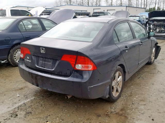 1HGFA16908L079149 - 2008 HONDA CIVIC EXL BLACK photo 4